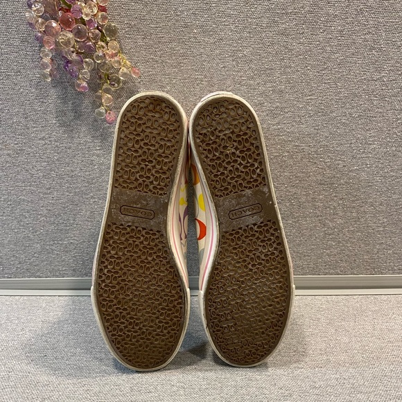 Coach Multi Color Signature Hi-Top Sneakers Sz10 - Picture 9 of 11